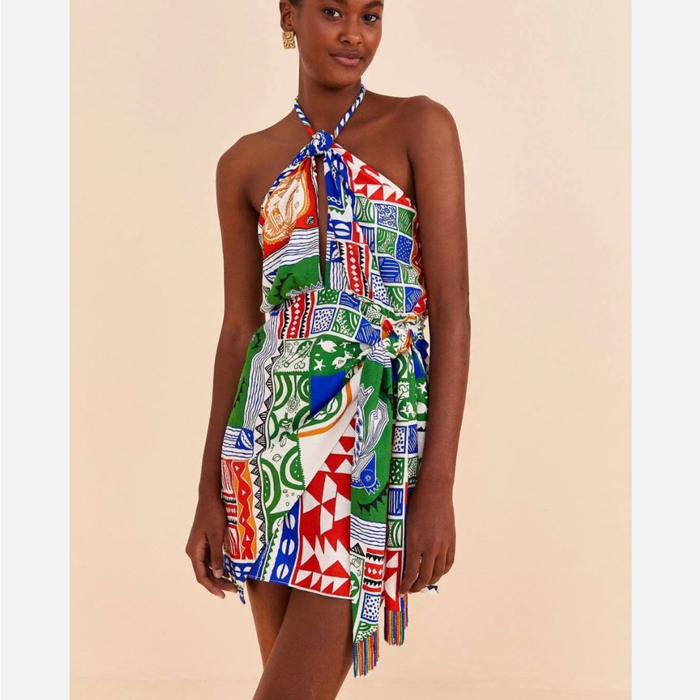 Farm Rio Pitta Colors Mini Dress